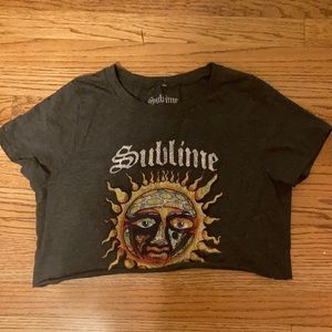 cropped sublime shirt
